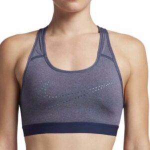 Nike Dri Fit Women’s Sports Bra Padded Size Large Blue